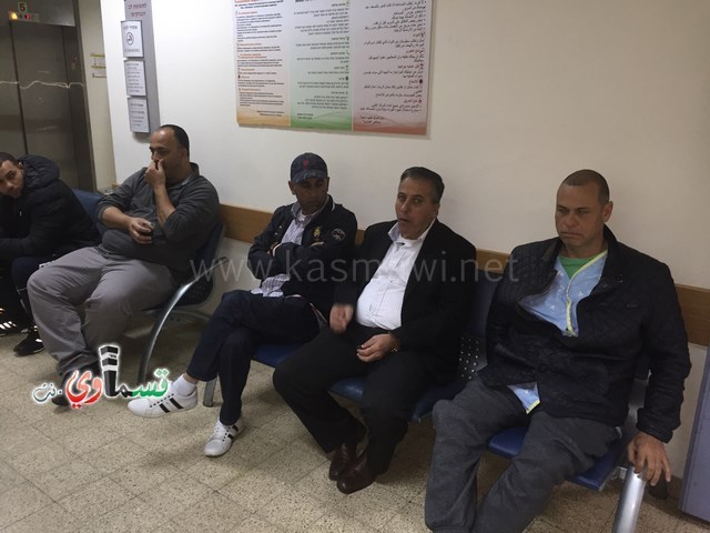الرئيس عادل بدير ونوابه  في مُعايدة مرضية للسيد نكسون فريج والعديد من مرضى كفرقاسم في مستشفى هشارون